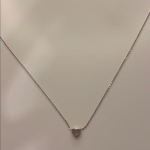 dainty silver v necklace